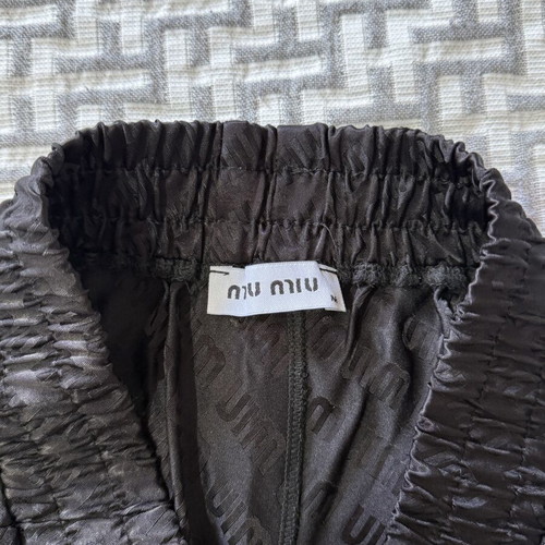 Miu Miu black summer set, new, size M satin fabric