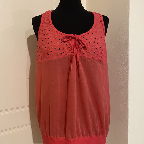 Gianni Rodini No 5 Summer Top in Red Cotton like new, XL