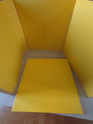 Kallax yellow doors used, set of 2, IKEA