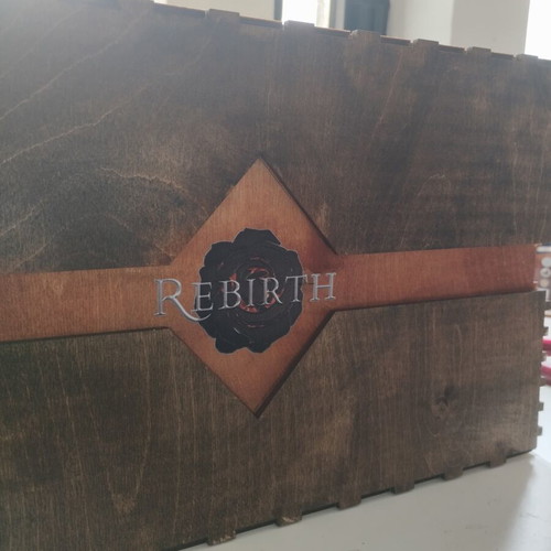 Wooden box for Black Rose Wars Rebirth board game, made to order