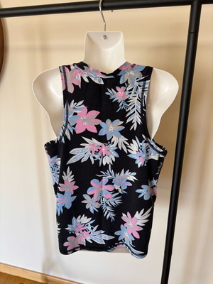 DKNY sleeveless top size M like new, black and pink