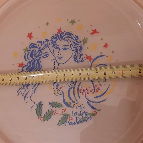 Lumidis Christmas Platter new, 25 cm, Stathopoulos collectible series