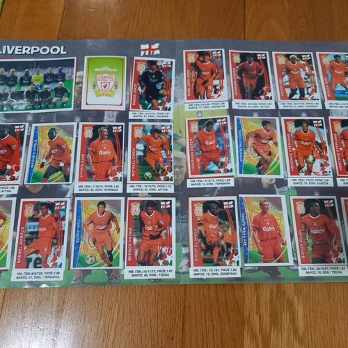 Sticker album "Europe's Champions" like new, nearly complete