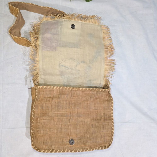 Boho Raffia Crossbody Bag new with tags, patchwork embroidery