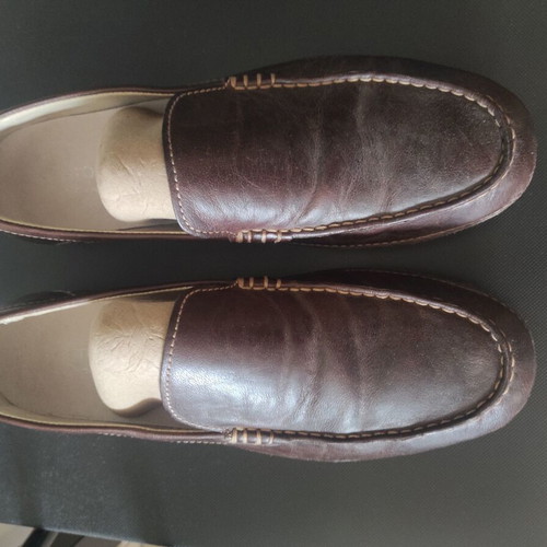Stonefly men's brown leather moccasins like new size 45