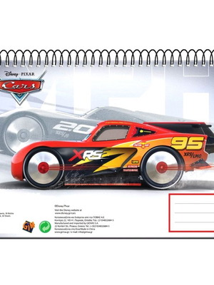Disney Cars sketchbook 30 sheets new, A4 size