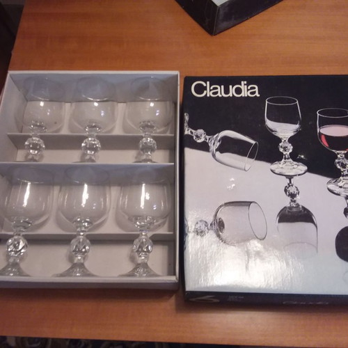 Crystal glasses new, set of 6
