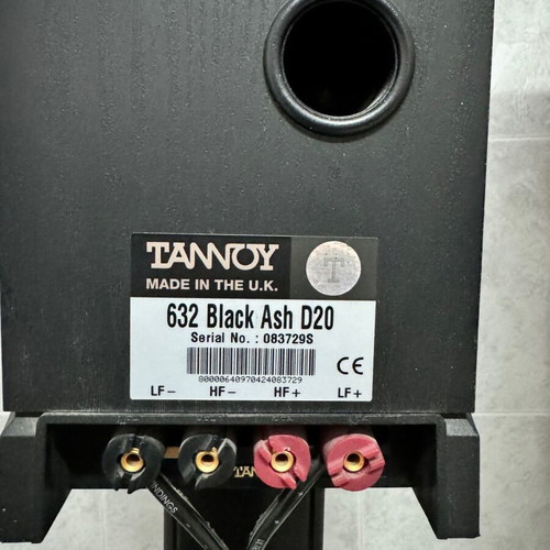Tannoy 632 Black Ash speakers used, floorstanding with stands