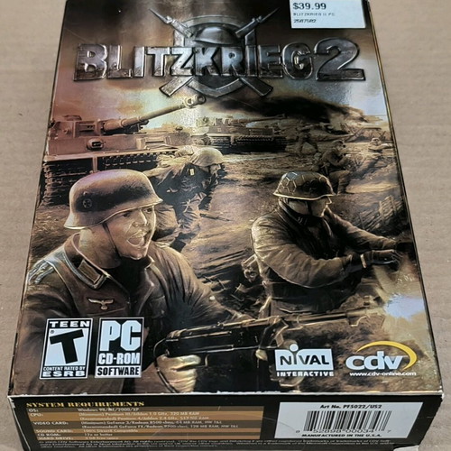 Blitzkrieg 2 PC CD-ROM like new, small box