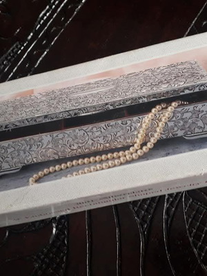 Vintage κουτί για κοσμήματα επάργυρο μεταχειρισμένο, ασημί