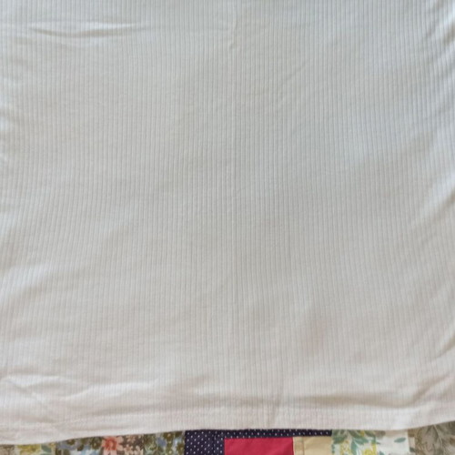 Tiffosi White Ribbed Blouse Large like new