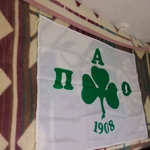 PAO Panathinaikos flag large like new 90s authentic