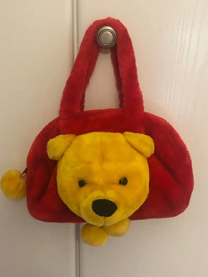 Winnie plush bag like new with free Disney princess puzzle