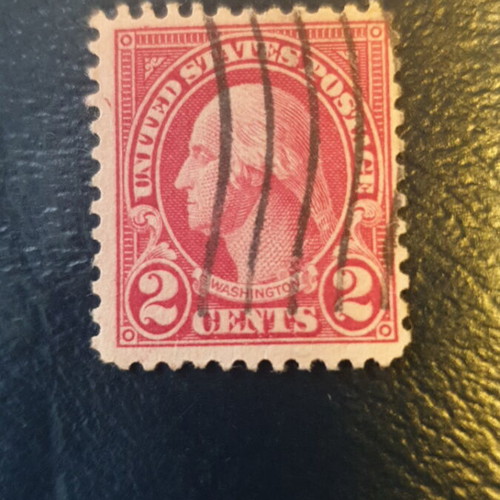 1923 2c Washington carmine stamp used, per. 11x10, Scott #579