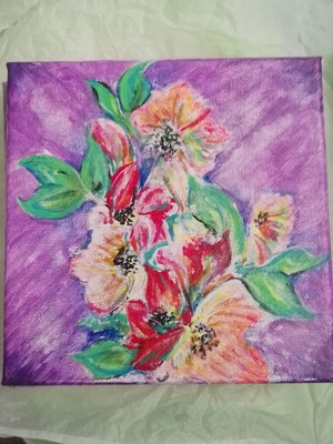 Painting on canvas by Milen Zanev, 20x20 cm