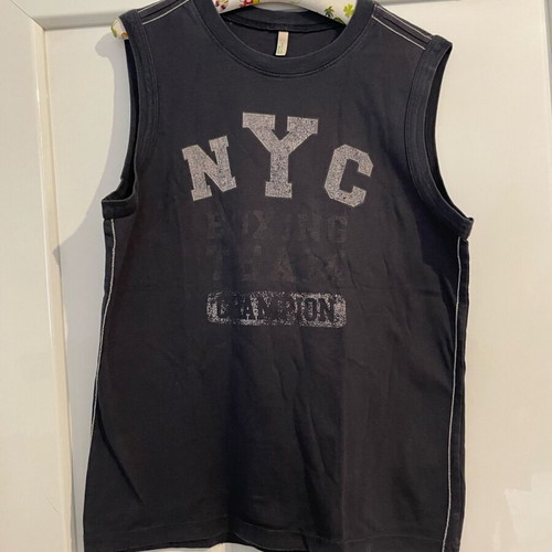 Benetton boys vintage NYC tank shirt used, size 146 cm