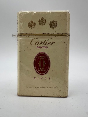 Πακέτο τσιγάρων Cartier Santos Kings vintage καινούργιο, σφραγισμένο από τη δεκαετία του 1980 Les Must de Cartier