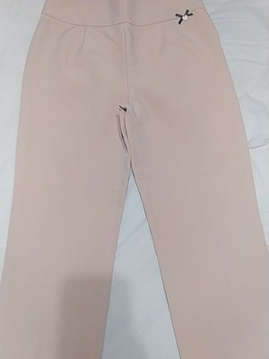 Lynne Pants New, Beige, Size L 40 12, Slim Fit