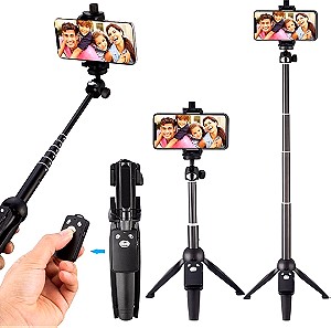Andowl Selfie Stick Τρίποδο Κινητού με Bluetooth