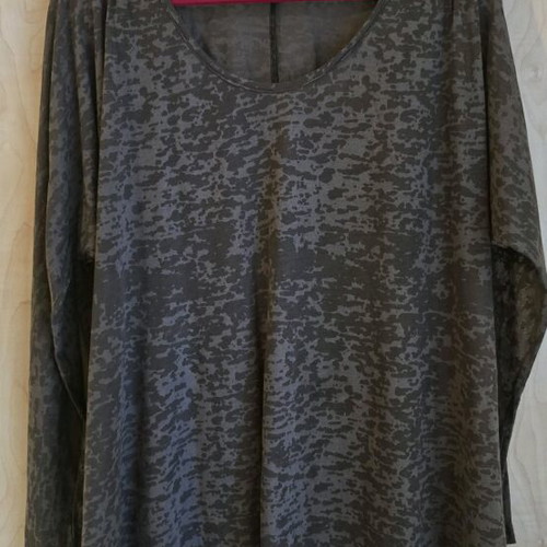 Pepperose blouse grey semi-transparent new, loose fit
