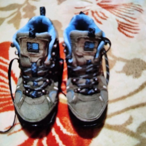 Karrimor women's hiking boots like new, gray and turquoise