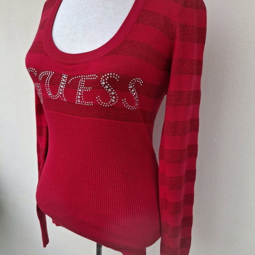 Guess sweater M red like new
