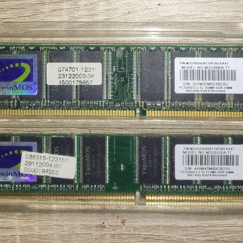 Winbond UTT 512MB + 256MB DDR PC3200 used