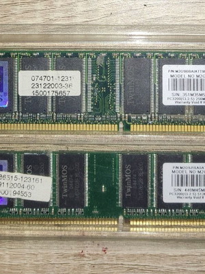 Winbond UTT 512MB + 256MB DDR PC3200 used