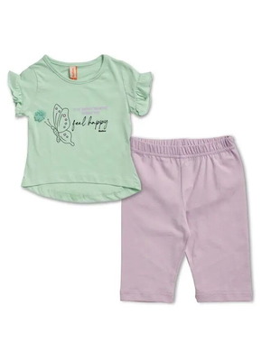 Feel Happy leggings and t-shirt set new for ages 3 and 4