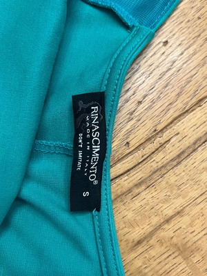 Rinascimento cotton midi dress like new, green, size S