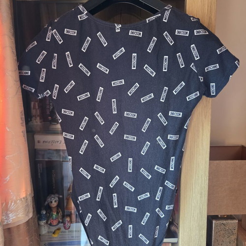 Moschino bodysuit like new, size M, white and blue