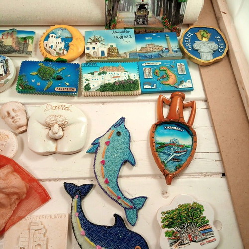 Collection of 32 new collectible magnets from Italian islands, Constantinople and ancient Greece
