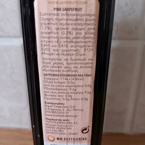 Le Tribute soda bottle 200 ml like new