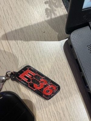 BMW E 36 keychain new, 3d printed, PLA material