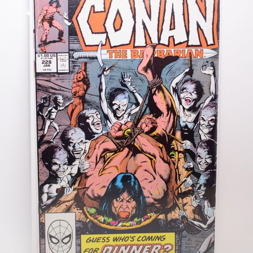 Conan the Barbarian #228 used comic Marvel Comics 1990