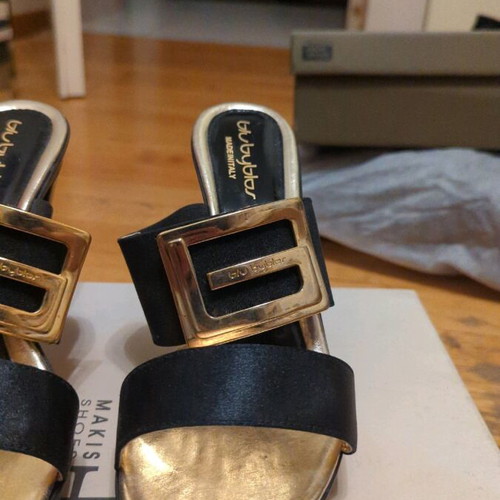 Blu Byblos sandals new, size 41, black with gold