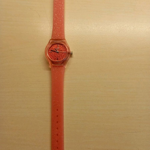 Children's battery watch like new, red