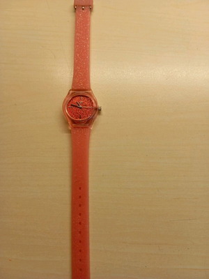 Children's battery watch like new, red