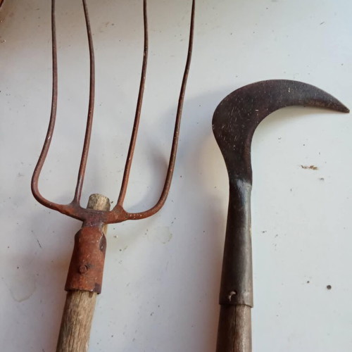 Vintage hand tools used, set of 2, circa 1965