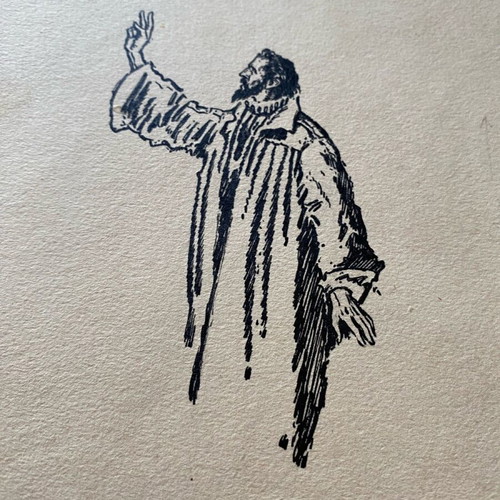 Sketch by Czech artist Majetek J. Otty used