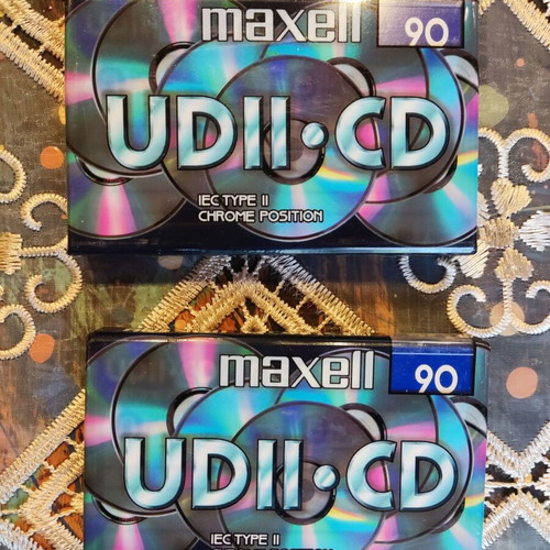 Maxell UDII-CD 90 audio cassettes new, pack of 2