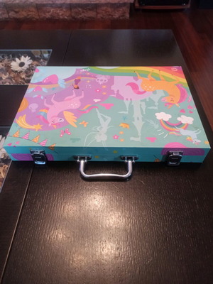 Children's large wooden pencil case like new