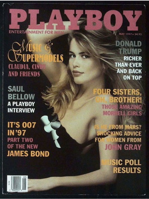Playboy May 1997 magazine used with Claudia Schiffer and supermodels
