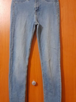 Ψηλόμεσο παντελόνι τζιν γυναικείο μεταχειρισμένο, XS, μπλε