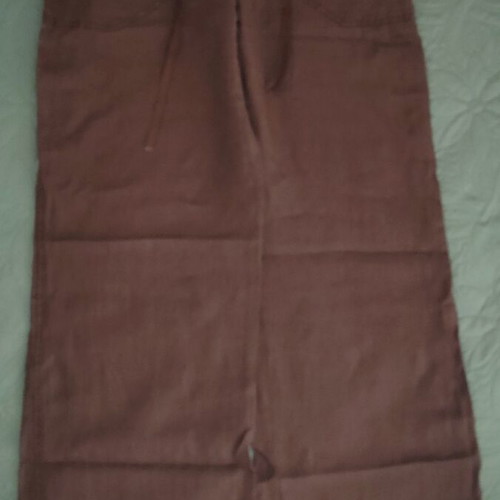 Linen pants brown size S like new Ysatis
