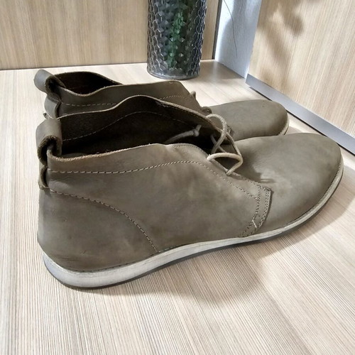 Sisley Suede Boots Used Size 45 Gray Beige
