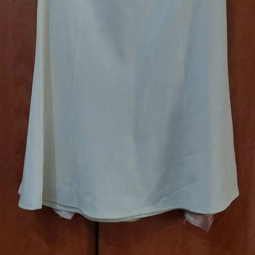 Madlen white midi evaze skirt like new with seams