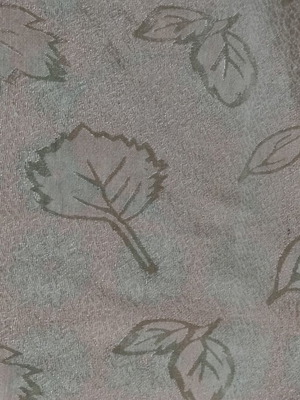 Small tablecloth with double-sided leaf pattern, 53x53 cm