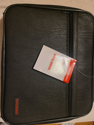 Laptop case 27×33 new, black leatherette for small laptops