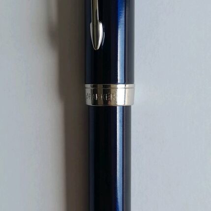 Parker Sonnet pen blue lacquer new with silver details